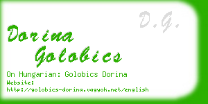 dorina golobics business card